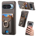 thumbnail image 1 of Étui pour FOXDOCK Google Pixel 9 Pro TG, Cuir, Anneau Ourson, Porte-Cartes, 1 of 4
