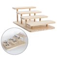 thumbnail image 3 of thinsony Wooden Sunglasses Rack Glasses Display Stand Holder Organizer Stand 4 Layers, 3 of 8