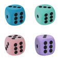thumbnail image 1 of SUTENGDA 6PCS Large Foam Dice Color Foam Dice 3.15 Inches Big Dice for Building Educational Math Teaching Pastime Party 6 Foam Dice Anxiety Dice for Stress, 1 of 7