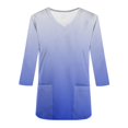 thumbnail image 5 of Funicet Hauts pour Femmes, Vêtements pour Femmes, Nouvelle Mode T-Shirt Décontracté Col en V Imprimé Col Rond Manches 3/4 Vêtements d'Allaitement Haut, Hauts Manches 3/4 pour Femmes, Hauts Décontractés pour Femmes, 5 of 5