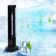 thumbnail image 2 of Black Tower Bladeless Mini Fan Usb Desktop Fan 2 Wind Levels With Light 13X2.4X4.1 Inch For Home Office Quiet Breeze, 2 of 6