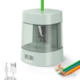 thumbnail image 3 of Deli Electric Pencil Sharpener,Suitable for No.2 Pencils Colored Pencils, USB & Battery Operated, Green, 3 of 5