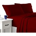 thumbnail image 2 of 400 Thread Count 100% Egyptian Cotton 3-Piece Flat Sheet (1 Flat Sheet + 2 Pillow Covers) Stripe Pattern, 2 of 4