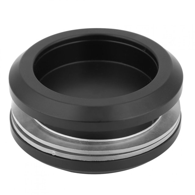 Poignée de Porte Coulissante en Verre Rond en Alliage d'Aluminium Noir