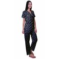 thumbnail image 3 of Moomaya Pyjamas Imprimés pour Femmes Ensembles de Détente Pj Coton Tenue de Nuit Décontractée, 3 of 6
