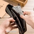 thumbnail image 2 of Bullcaptain Genuine Leather Wallet for Men Large Capacity ID Window Card Case with Zip, 2 of 6