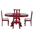 thumbnail image 2 of Ensemble Table et Chaises de Maison de Poupée, 1:12 Miniature Ensemble Table et Chaises de Cuisine Accessoire Mobilier de Chambre Jouet Accessoires de Maison de Poupée, 2 of 8