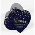 thumbnail image 3 of Inkdotpot Real Gold Foil Thanks From The New Wedding Tags Favor Hang Paper Tags 50 Pieces, 3 of 6