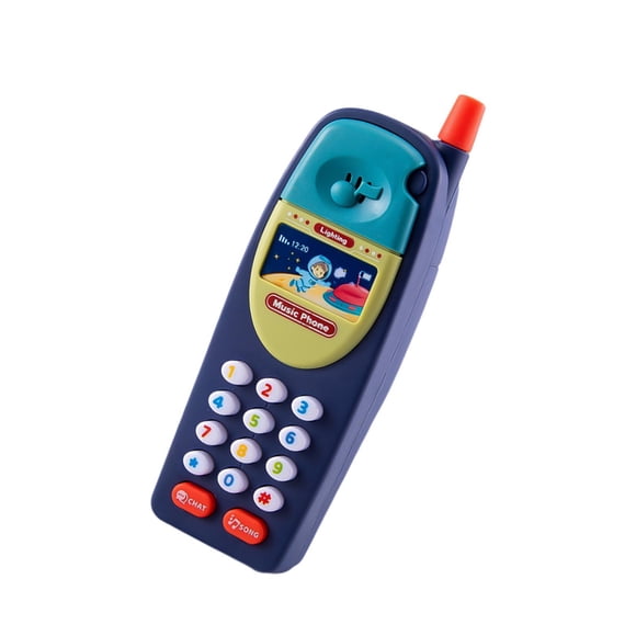 lionlar Jouet Téléphone pour Bébé Jouet Cellulaire Interactif pour Garçons Filles Tout-Petits Cadeaux Bleu Foncé