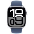 thumbnail image 2 of Open Box - Apple Watch Series 10 (GPS) 46mm Silver Aluminum Case with Denim Sport Band - Medium/Large, 2 of 6