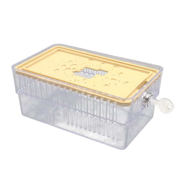 simhoa A/C Thermostat Lock Box Clear with Key Prevent Tampering Thermostat Lock Box 255x158x98mm