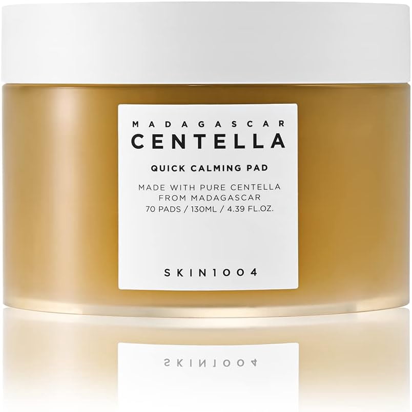 SKIN1004, Madagascar Centella Quick Calming Pad, Quick Calming Effect Soothing for Sensitive Skin, 70 Pads each, 130ml