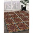 thumbnail image 3 of Ahgly Company Tapis Rectangulaire Lavable en Machine Intérieur Transitionnel Rouge Safran, 2 Pieds x 3 Pieds, 3 of 7