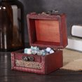 thumbnail image 1 of Mini Vintage Wooden Jewelry Box With Bronze Lock,, High Material Strength, Convenient And SpaceSaving For Storing Or Displaying Favorite Jewelry, Perfect As A Gift Or, 1 of 8