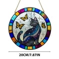 thumbnail image 4 of Fridja Christmas Party Decorations Cats Stained Glass Window Hanging, 4 of 4