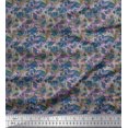 thumbnail image 1 of Soimoi Satin Silk Fabric Check & Geometric Print Fabric by the Yard 42 Inch Wide, 1 of 5
