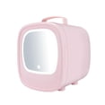 thumbnail image 1 of Tnarru Mini Refrigerator, 6L with Lighted Makeup Mirror, Mini Skincare Fridge, Compact Refrigerator for Food,Personal Refrigerator Pink Car Home Use, 1 of 8