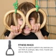 thumbnail image 4 of CUITING 2 Pcs Handle Ring Fitness Equipment Strength Training Supplies Premium Gymnastic Rings Non- Child, 4 of 6