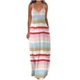 thumbnail image 2 of SMihono Robe d'Été Bohème pour Femmes Grande Taille Robes d'Été Décontractées Boho Imprimé Cerceau Robe Longue Maxi de Plage avec Poches, 2 of 5