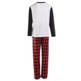 thumbnail image 3 of goowrom Pyjamas de Noël pour la Famille Elk Hauts Raglan Pantalons à Carreaux, 3 of 10