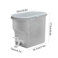 thumbnail image 1 of 3.5L/1 Gallon Beverage Dispenser BPA-Free Water Jug with Spigot Refrigerator Pitcher Iced Tea Lemonade Container for BBQ Party 10x7 Inch, 1 of 5