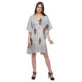 thumbnail image 3 of Moomaya Cutwork Lace Beach Kaftan For Women Printed Bikini Caftan Plus Size, 3 of 4