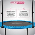 thumbnail image 4 of HolaHatha Trampoline D\'entraînement Physique Mini Pliant de 48 Pouces, avec Poignée Réglable, Bleu, 4 of 9
