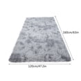 thumbnail image 3 of Boovnll Rugs for Bedroom, Super Soft & Cozy Tie-Dyed Plush Throw Rugs, Non Slip & Non Shedding Bedside Bedroom Rug, for Living Room, Bedroom, Home Decor, Area Rug - 3.9x5.2Ft, 3 of 3