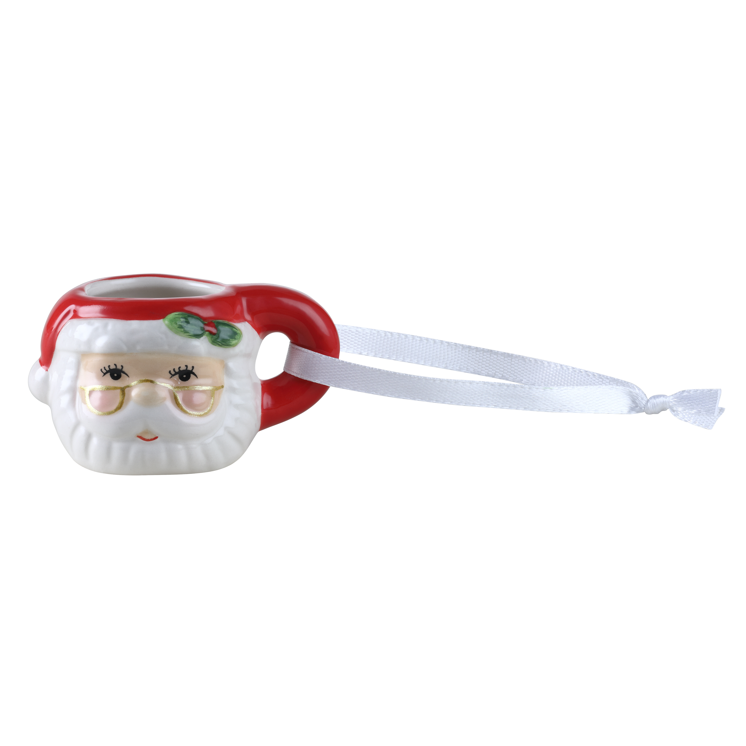 MINI SANTA MUG ORN