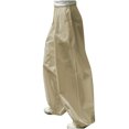 thumbnail image 2 of LSLJS Women's Spring and Solid Color Elastic Waist Cotton Linen Versatile Straight Tube Casual Wide Leg Pants Womens Work Pants, 2 of 6