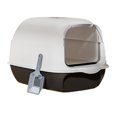 thumbnail image 4 of Bunblic Fully Covered Cat Litter Boxes Detachable for Small Animals Kitten Potty Pan Black, 4 of 8