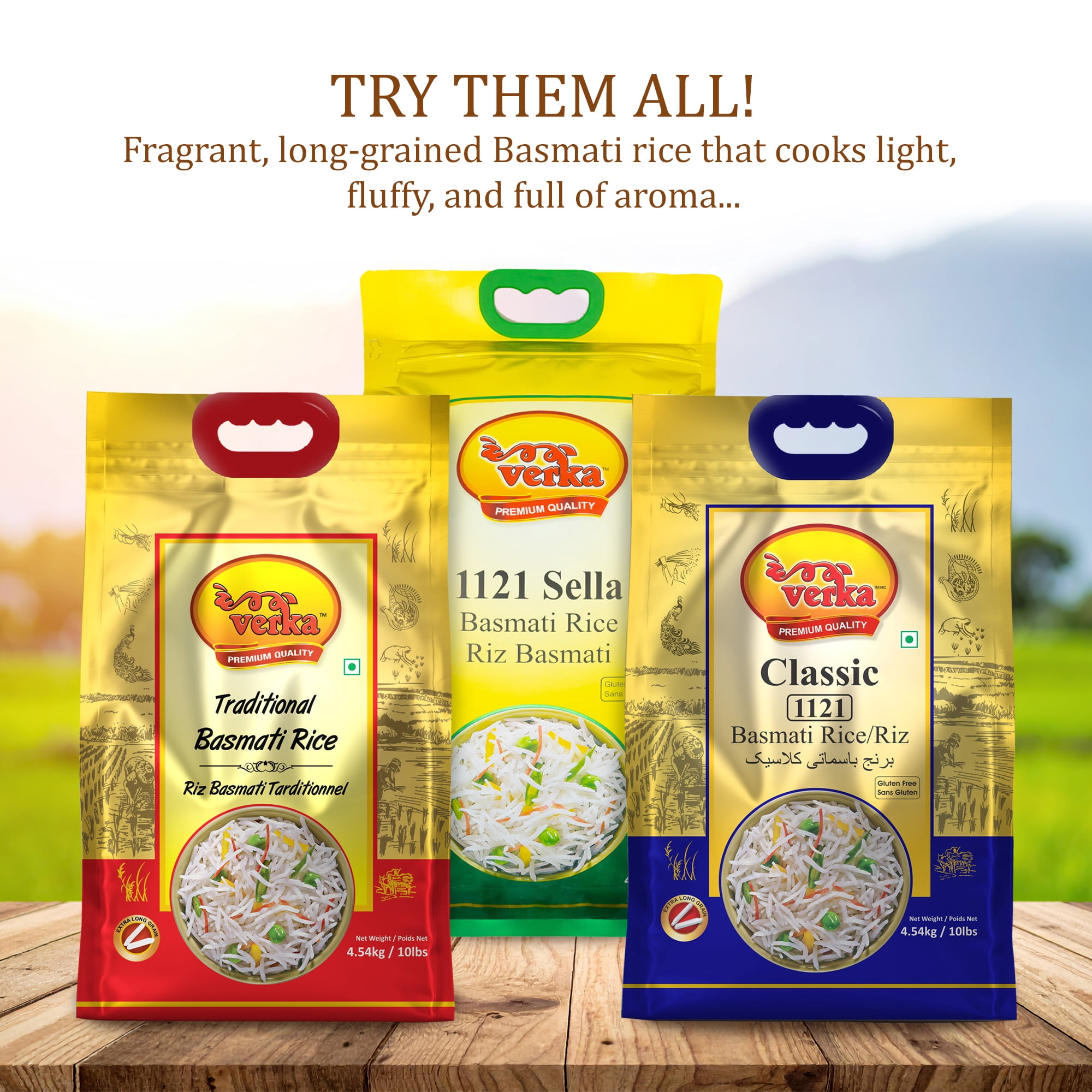 Verka 1121 Sella Basmati Rice, 10lbs