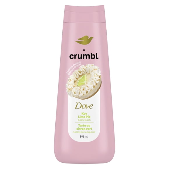 Dove Crumbl Nettoyant Corporel Liquide Hydratant Tarte au Citron Vert, 591 ml | Édition Limitée