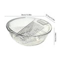 thumbnail image 3 of Clear Plastic Laundry Basin With Rubbing Board Multifunctional Wash Basin 13.39X12.8X3.94 Inch Clear, 3 of 7