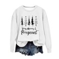 thumbnail image 2 of EGNMCR Chandail en Molleton de Noël Col Rond Imprimé Ample Manches Longues Sans Capuche, 2 of 4