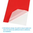 thumbnail image 4 of Unique Bargains Down Jacket Repair Patch 4' x 8', 2 Pack Self Adhesive Nylon Fabric Patch, Red, 4 of 5