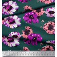 thumbnail image 3 of Soimoi Poly Georgette Fabric Flower Artistic Printed Fabric 1 Yard 52 Inch Wide, 3 of 3