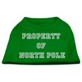 thumbnail image 1 of Property Of North Pole Screen Print Shirts Emerald Green Xl (16), 1 of 1