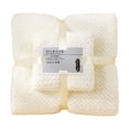 thumbnail image 2 of Fleece Towel Set, EDHITNR Soft Absorbent Bath Towel, Premium Microfiber Quick Dry Hand Towel Machine Washable, White, 2 of 3