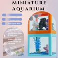 thumbnail image 5 of SUTENGDA Betta Fish Tanks  Aquarium Tanks  Stackable Mini Fish Tank Aquarium Tank Kit  3/5 Gallon Rectangular Fish Bowl with Aquarium Gravel Decoration  Cube Tank for Seaweed Balls Sea Mo, 5 of 5