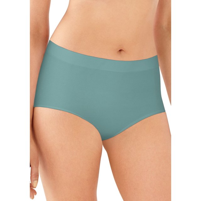 Bali Womens One Smooth U All Around Smoothing Brief, 9, Blue Sage