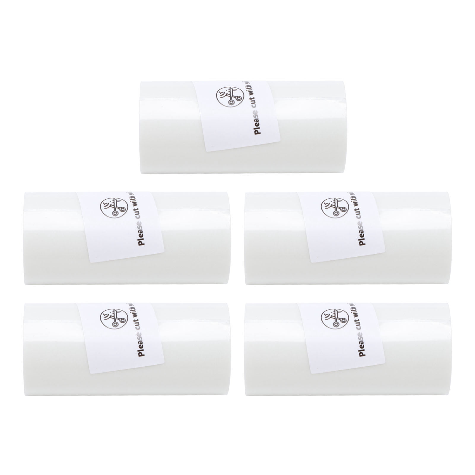 Thermal Printing Paper, Thermal Paper 5 Roll Multifunctional Strong Adhesive Water Proof  for Diary Make Lists Take Notes