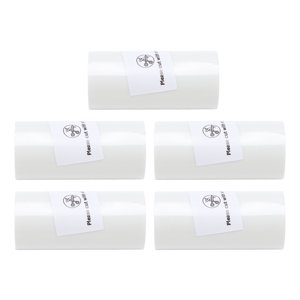 Papier d'impression thermique, papier thermique 5 Roll multifonctionnelle forte adhésive de l'eau de preuve pour les listes de fabrication de journaux prendre des notes