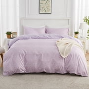 Gogreen Queen Duvet Cover Set, Soft & Breathable Microfiber 3 Pieces Queen Bedding Sets, Pattern Queen Comfy Duvet Cover Set, with Zipper Closure (Queen)