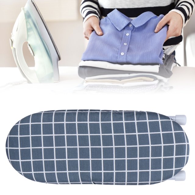 Mesa para Planchar Ropa,Mini Ironing Board Tabletop,Ironing Boards Mini Ironing Board Foldable Sleeve Cuffs Collars Ironing Table for Home Travel UseFashion Square Grid