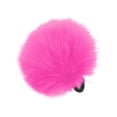 thumbnail image 1 of Maoww Femmes Dame Filles Mignon Adorable Rond Boule en Peluche Rose Rose Rouge Élastique Bande pour Cheveux Corde Anneau, 1 of 9