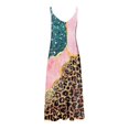 thumbnail image 3 of WILLBEST Robe de Maternité Florale Femme Été Mode Décontractée Col Bas Sans Manches Imprimé Fleuri Longue Robe Décontractée Été Col en V Sans Manches Robe Débardeur Robe de Plage Robe S, 3 of 3