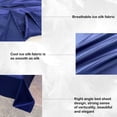 thumbnail image 4 of weibbin Ice Silk Bed Sheet Pillow Case 3 Piece Set And Luxurious Soft Ice Silk Bed Sheet Suitable For All Seasons Cool Ice Silk Fabric Machine Washable, 4 of 9