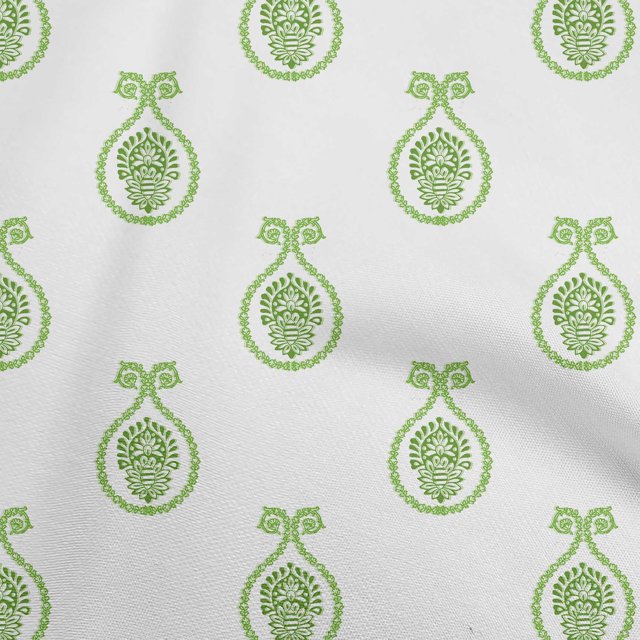 oneOone Rayon Light Green Fabric Block Sewing Craft Projects Fabric Prints By Yard 56 Inch Wide