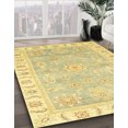thumbnail image 2 of Ahgly Company Tapis d'Intérieur Ronds Abstraits Jaune Moutarde de Style Oriental, 6 Pieds Rond, 2 of 6